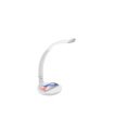 Flexo de Escritorio Blanco y Cromo LED 7W Regulable, Táctil, Flexible y con Carga Inalámbrica Qi