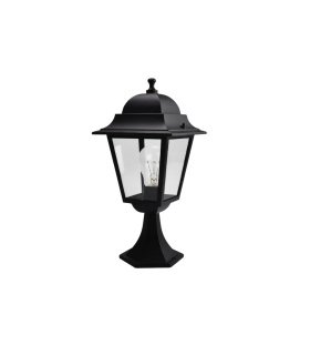 Sobremuro Exterior Spica Negro 1xE27 IP44 46 cm