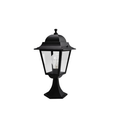 Sobremuro Exterior Spica Negro 1xE27 IP44 46 cm