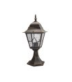 Sobremuro Exterior Bootes negro/oro 1xE27 IP44 44 cm