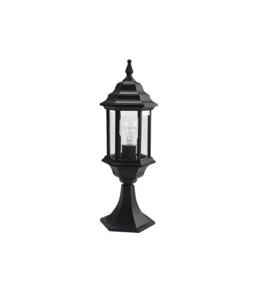 Sobremuro Exterior Pollux Negro 1xE27 IP44 48,5 cm