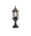 Sobremuro Exterior Pollux negro/oro 1xE27 IP44 48,5 cm