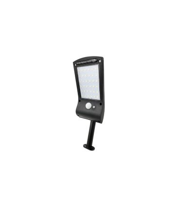Aplique Solar Kira Negro LED 6500K IP65 con Sensor de Movimiento Crepuscular