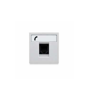 Carátula 1 Ventana para Teléfono y Datos Niessen Zenit Blanco