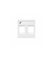 Carátula 2 Ventanas para Teléfono y Datos Niessen Zenit Blanco N2218.2 BL
