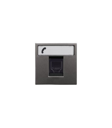 Carátula 1 Ventana para teléfono y datos Niessen Zenit Antracita N2218.1 AN