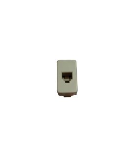 Toma de Teléfono 4 Contactos Niessen Puma Blanco Marfil 4117