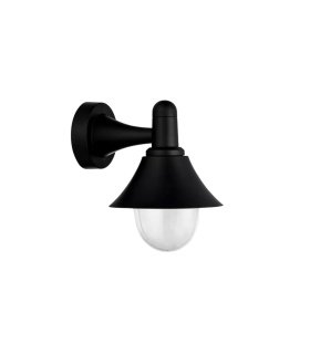 Aplique Exterior Mentol Negro 1xE27 IP44