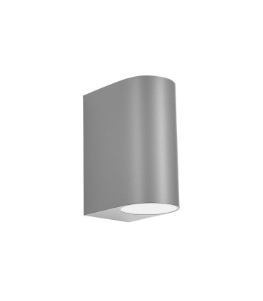 Aplique Exterior Gacela Gris 2xGU10 IP44 14,7x7x9 cm