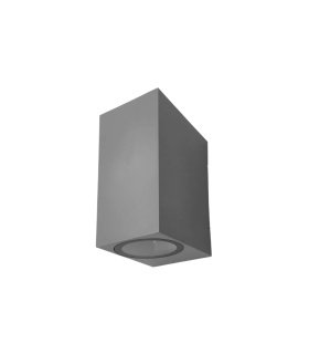 Aplique Exterior Alce Gris 2xGU10 IP44 14,7x7x9 cm