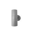 Aplique Exterior Becala 2xGU10 Gris IP44 15,2x7,3x11,3 cm