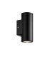 Aplique Exterior Yopol Cilindro Negro 2xGU10 IP54 18,6x7,6x9,9 cm