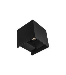 Aplique Barredor de Pared Segmento 10W 3000K Negro IP65 10x10x10 cm
