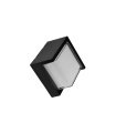 Aplique Exterior LED Anoa 12W 3000K Negro IP65 16x16x10,2 cm
