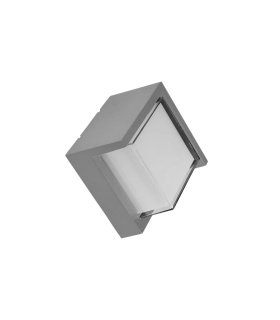 Aplique Exterior LED Anoa 12W 3000K Gris IP65 16x16x10,2 cm