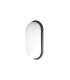 Aplique LED Pirineo Oval 18W 6500K Negro IP54 26x14,5x6,5 cm