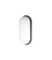 Aplique LED Pirineo Oval 18W 6500K Negro IP54 26x14,5x6,5 cm