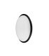 Aplique LED Pirineo Redondo 18W 6500K Negro IP54 22x22x5,5 cm