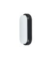 Aplique LED Yucatán Oval 12W 6400K Negro IP65 1140 lm 19,8x9,8x5,5 cm