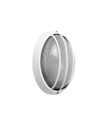 Aplique Exterior Oval Aquila Grande 1xE27 Blanco IP44 11x32x20,5 cm