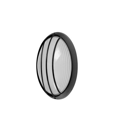 Aplique Exterior Oval Aquila Grande 1xE27 Negro IP44 11x32x20,5 cm
