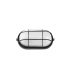 Aplique Exterior Oval Apus Pequeño 1xE27 Negro IP44 9x21x10,5 cm