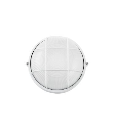 Aplique Exterior Redondo Apus Grande 1xE27 Blanco IP44 11x25x25 cm