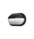Aplique Exterior Oval Canopus Grande 1xE27 Negro IP44