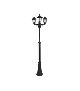 Farola Exterior Auriga 3xE27 Negro IP44 157-220 cm