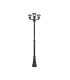 Farola Exterior Alnilan 3xE27 Negra IP44 145-220 cm