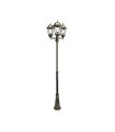 Farola Exterior Regulus 3xE27 Negro/oro IP44 163,5-230 cm