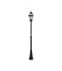 Farola Exterior Becrux 1xE27 Negro IP44 168,5-234 cm
