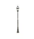 Farola Exterior Becrux 1xE27 Negro/oro IP44 168,5-234 cm