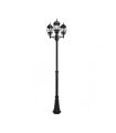 Farola Exterior Caelum 3xE27 Negro IP44 153-228 cm