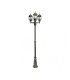 Farola Exterior Caelum 3xE27 Negro/oro IP44 153-228 cm