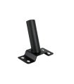 Soporte de Pared para Farola Negro de Metal 15x4,8x4,8 cm