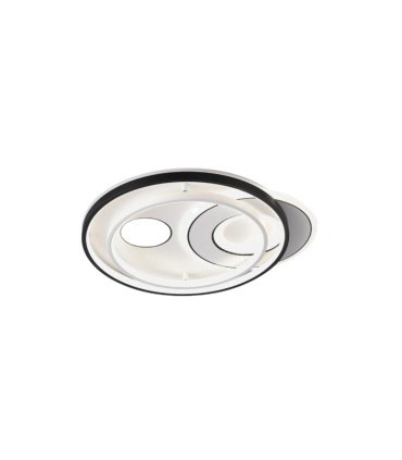 Plafón LED Circular 160W Blanco/Negro 13600 lm Evora