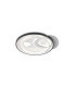 Plafón LED Triangular 160W Negro/Blanco 13600 lm Evora