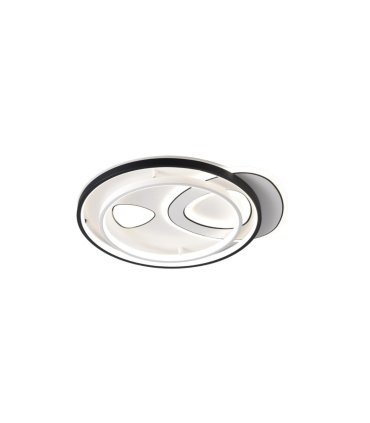 Plafón LED Triangular 160W Negro/Blanco 13600 lm Evora