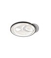 Plafón LED Triangular 160W Negro/Blanco 13600 lm Evora