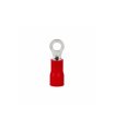 Bolsa 100 Terminales 4,3 mm Redondos Rojos M4 para Cable