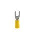 Bolsa 50 Terminales 5,3 mm de Horquilla Amarillos M5 para Cable