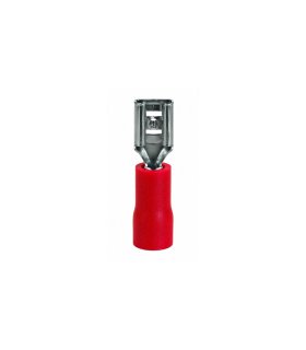 BOLSA 100 UND. TERMINAL ENCHUFABLE ROJO 6,3 X 0,8 MM