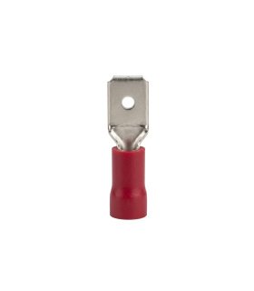 BOLSA 100 UND. TERMINAL LENGÜETA ROJO 6,3 X 0,8 MM
