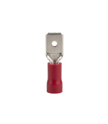 BOLSA 100 UND. TERMINAL LENGÜETA ROJO 6,3 X 0,8 MM