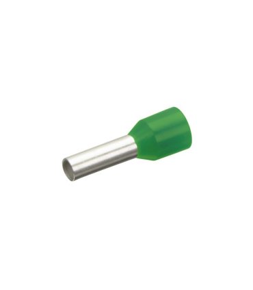 Bolsa 100 Punteras Aisladas Verdes 6 mm² para Cable Eléctrico
