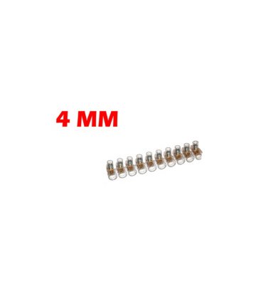 Regleta Ciega 2 x 4 mm Transparente 10 Bornes