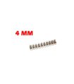 Regleta Ciega 2 x 4 mm Transparente 10 Bornes
