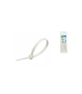 Bolsa de 100 Unidades Bridas Blancas de Nylon 140 x 3,6 mm