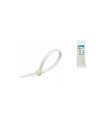 100 Unidades Bridas 200 x 4,8 mm Blancas de Nylon